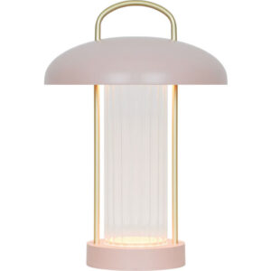 Nordlux Mirano genopladelig bordlampe, lyserød