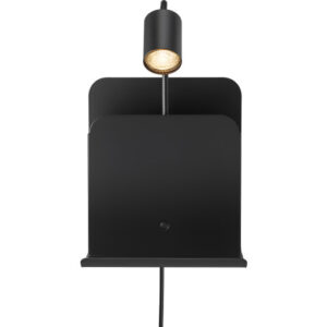 Nordlux Roomi væglampe med USB, sort