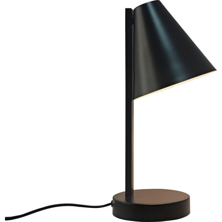 Nordlux Wilmer bordlampe med USB, sort