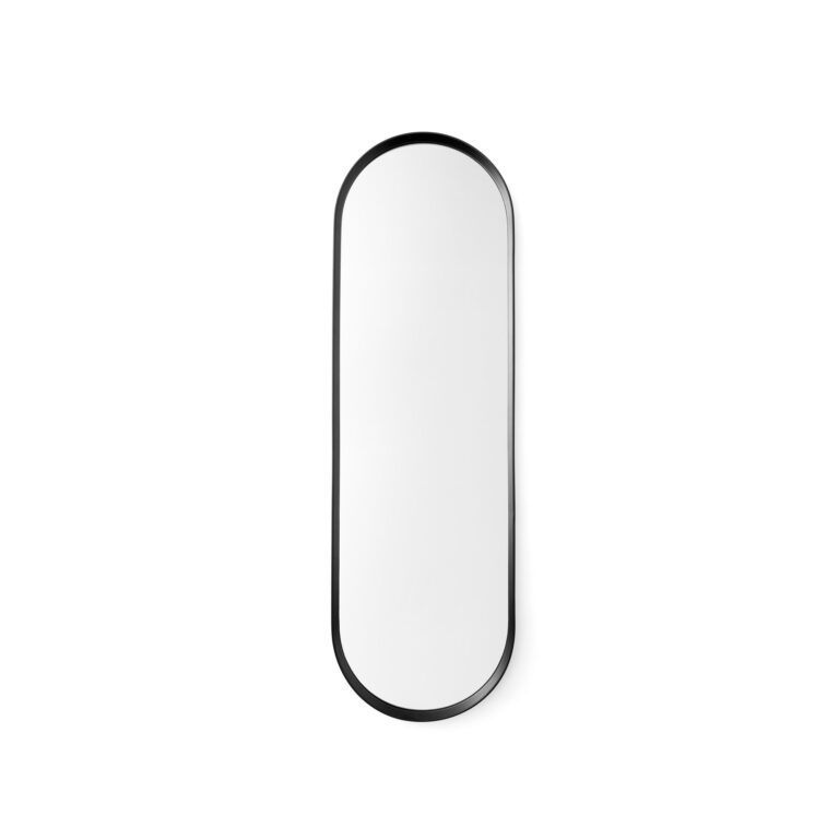 Norm Væg Spejl Oval Sort