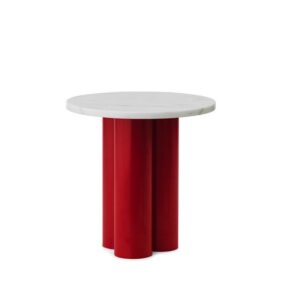 Normann Copenhagen Dit Sidebord Rød/Hvid Carrara