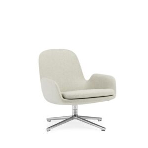 Normann Copenhagen Era Lænestol Lav M. Swivel Aluminium/Main Line Flax MLF20