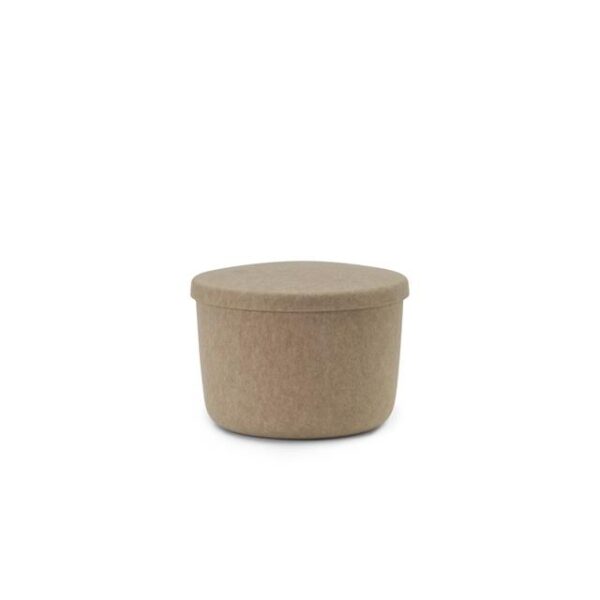 Normann Copenhagen Hide Storage Pouf Lille Sand