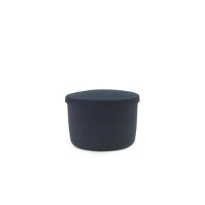 Normann Copenhagen Hide Storage Pouf Lille Steel Blue