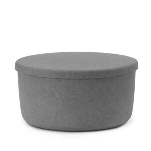 Normann Copenhagen Hide Storage Pouf Stor Grå