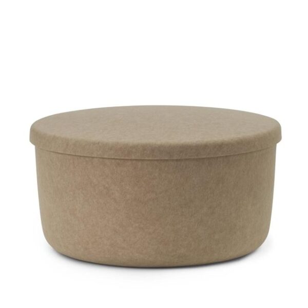 Normann Copenhagen Hide Storage Pouf Stor Sand