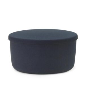 Normann Copenhagen Hide Storage Pouf Stor Steel Blue