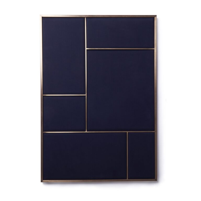 Nouveau Pin Opslagstavle Stor Messing/Navy Blue