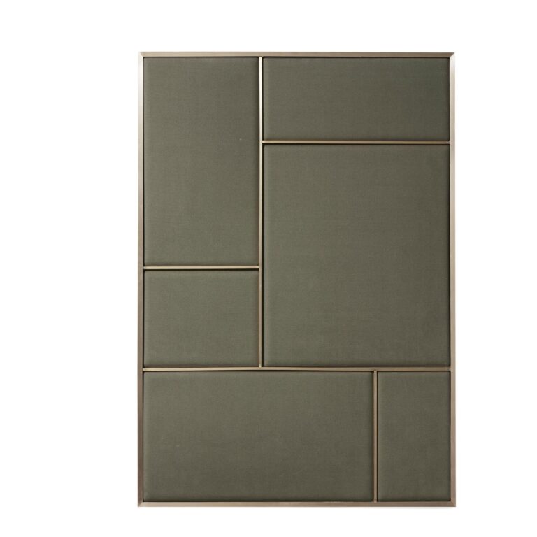 Nouveau Pin Opslagstavle Stor Messing/Oyster Grey