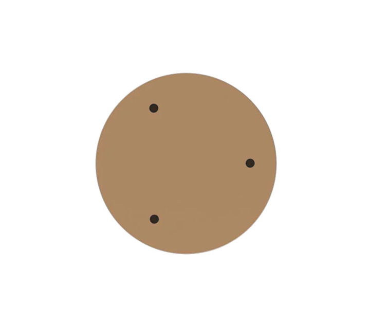 Nuura baldakin til 3 pendler, nordic guld