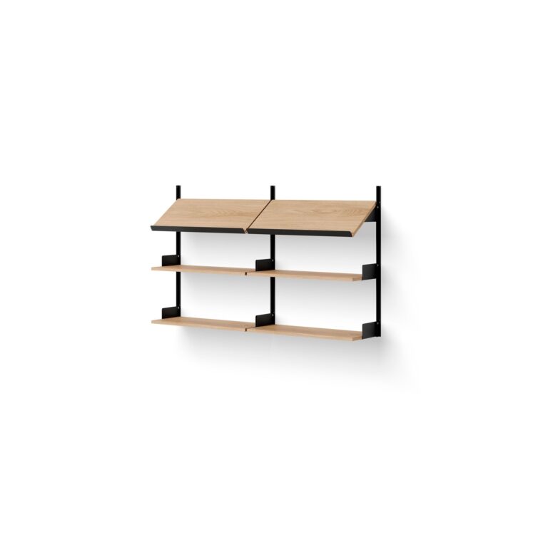 Office Reol 900 Egtræ/Sort