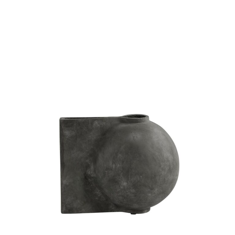 Offset Vase Mini Mørkgrå