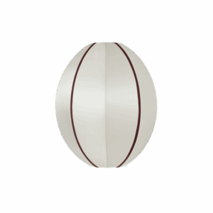 Oi Soi Oi Oval S Lampeskærm Offwhite/Bordeaux