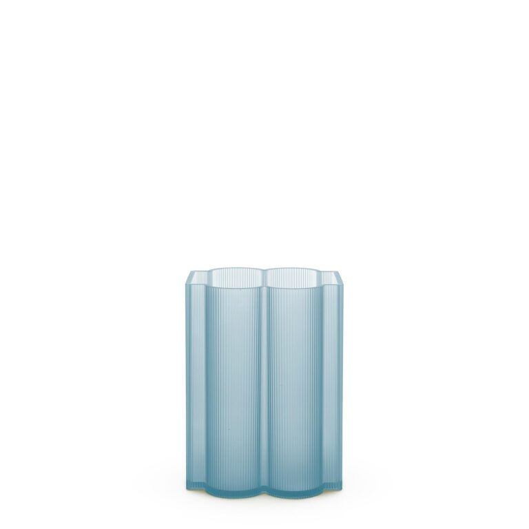 Okra Vase Lav Himmelblå