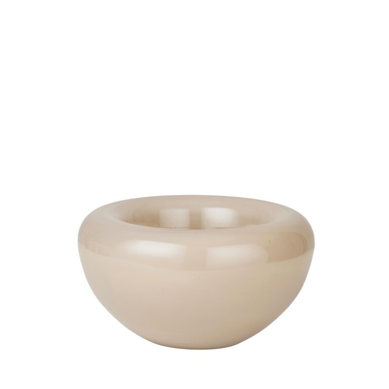 Opal Bowl Lille Glas Beige