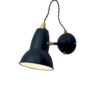 Original 1227 væglampe, messing/blå