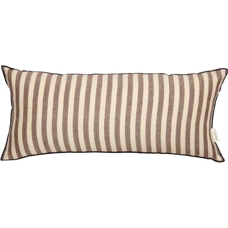 Outline Stripe Pude 30x70 Mørkebrun