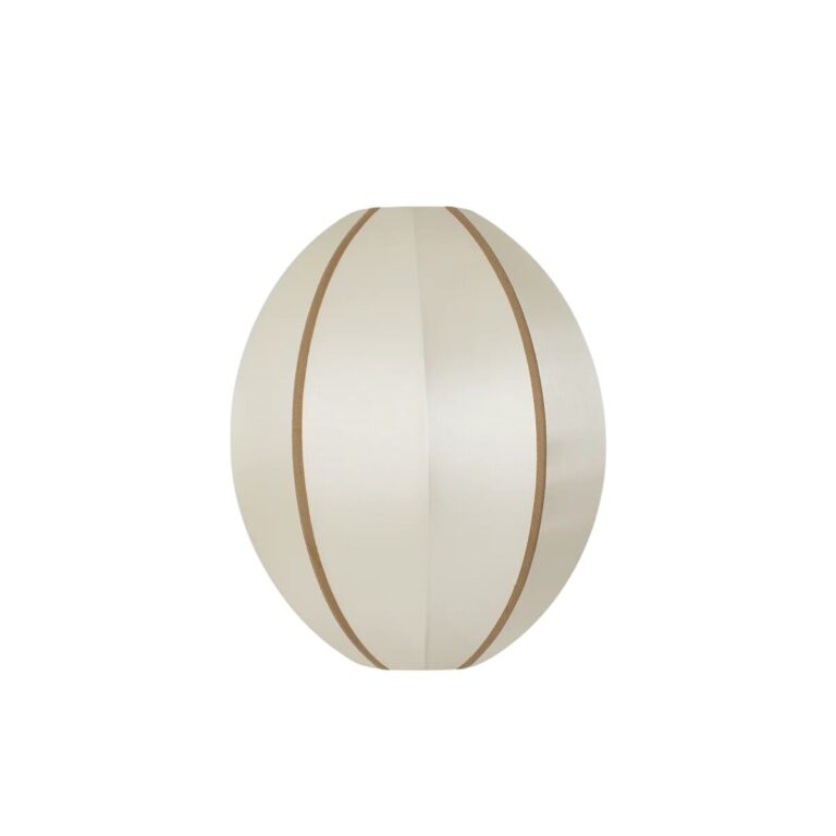 Oval S Lampeskærm Offwhite/Amber