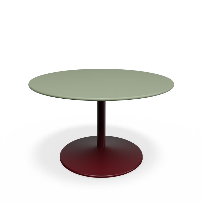 Panton Sofabord Ø75 4184-Forbo Olive Linoleum