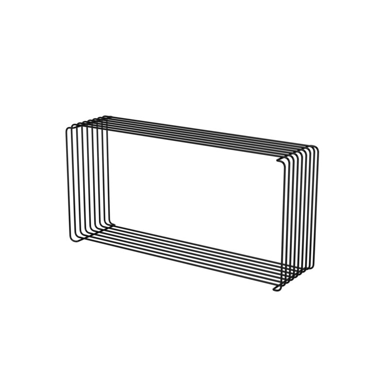 Panton Wire Extended Reol 05-Black 70 cm x 18,8 cm
