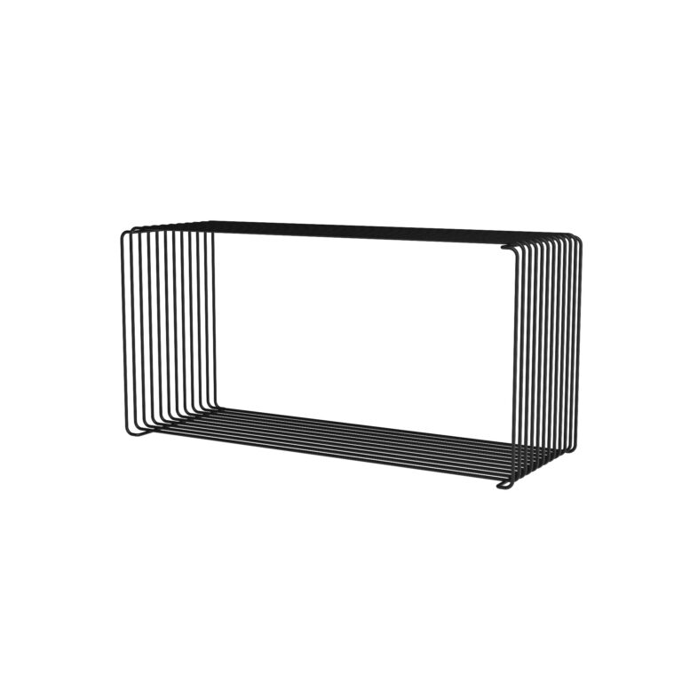 Panton Wire Extended Reol 05-Black 70 cm x 25,7 cm