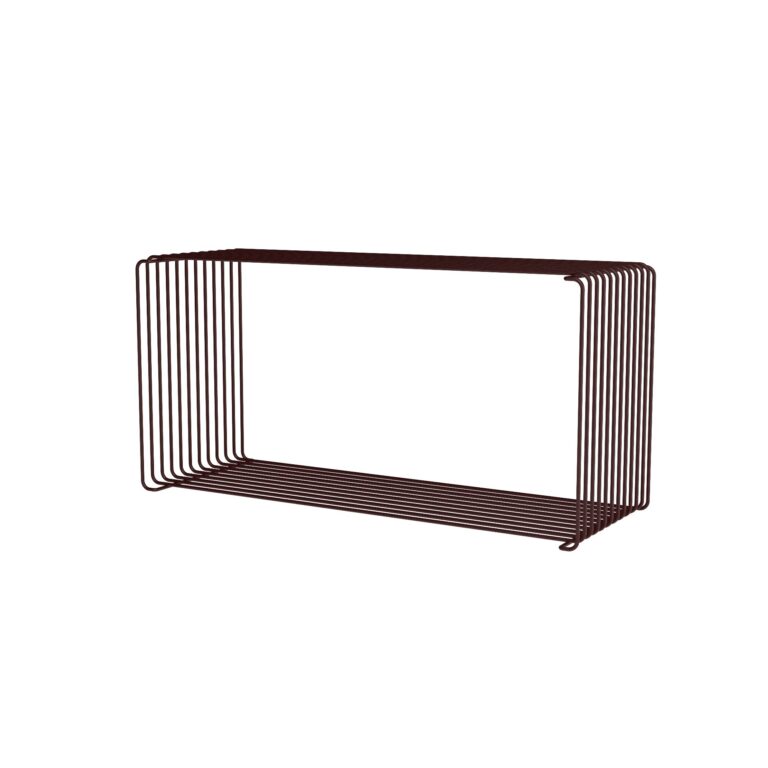 Panton Wire Extended Reol 07-Black Red 70 cm x 25,7 cm