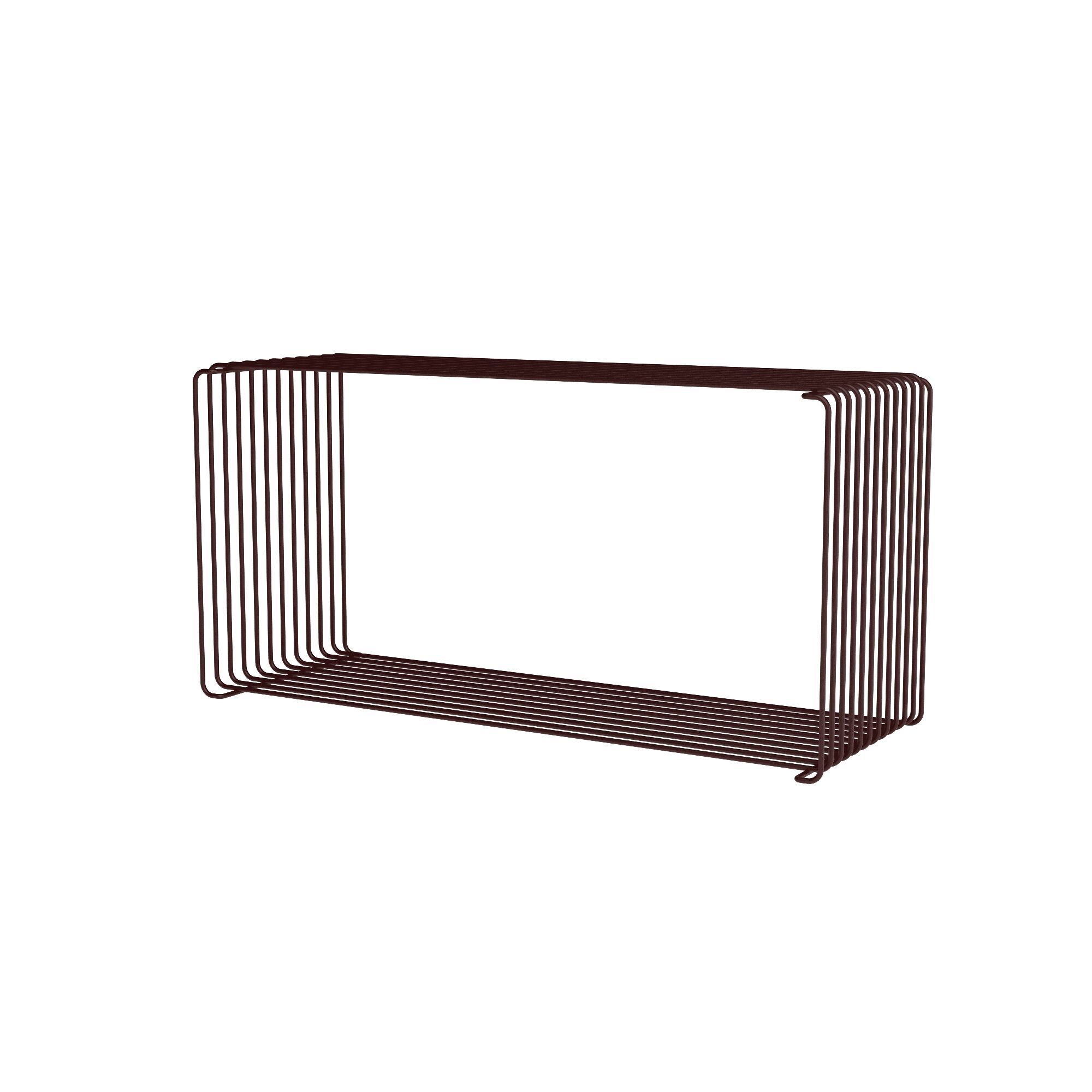 Panton Wire Extended Reol 07-Black Red 70 cm x 25,7 cm