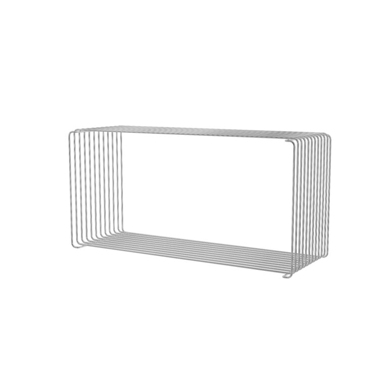 Panton Wire Extended Reol 43-Chrome 70 cm x 25,7 cm