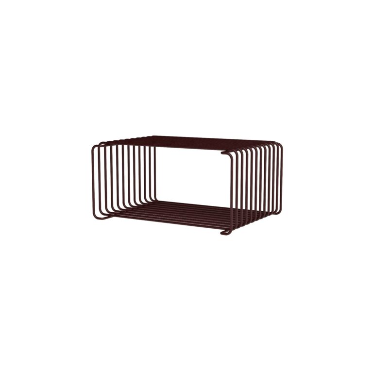 Panton Wire Half Height Reol 07-Black Red 17,2 cm x 25,7 cm