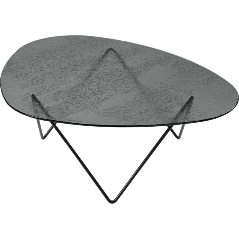 Pedrera Sofabord Black Semi Matt/Smoke/Glas