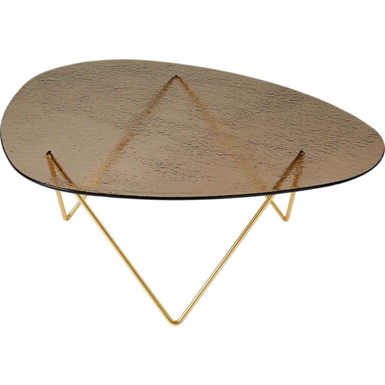 Pedrera Sofabord Brass Semi Matt/Bronze/Glas