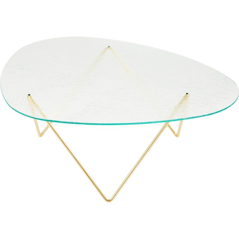 Pedrera Sofabord Brass Semi Matt/Transparent/Glas