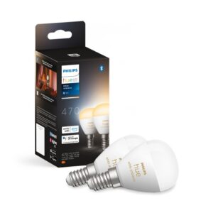 Philips Hue White Ambiance E14 kronepære, 2-pak