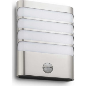 Philips myGarden Raccoon udendørs væglampe med sensor, stål