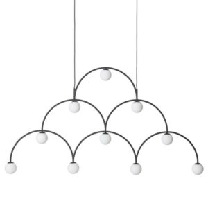 Pholc Bounce 169 Pendel Sort & Hvidt Glas