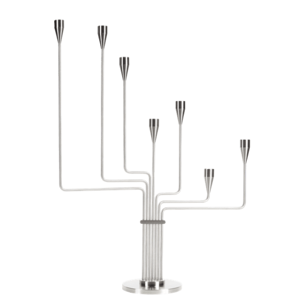 Piet Hein Karlsvognen Lysestage H63 cm Rustfrit Stål