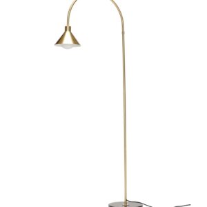 Pipe gulvlampe, messing