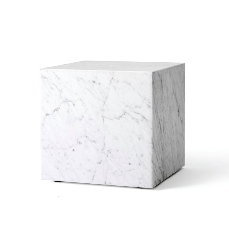 Plinth Sofabord Kubik Carrara Marmor