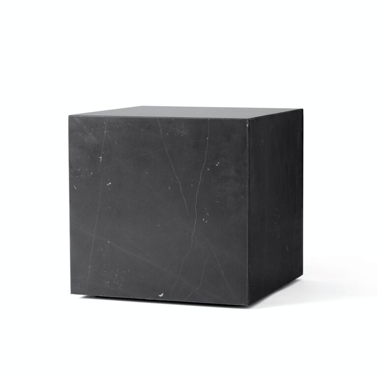 Plinth Sofabord Kubik Marquina Marmor