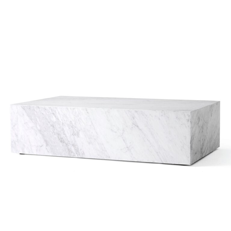 Plinth Sofabord Lav Carrara Marmor
