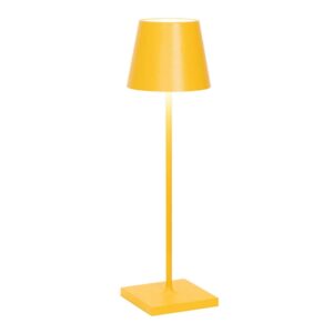 Poldina batterilampe / bordlampe, okkergul