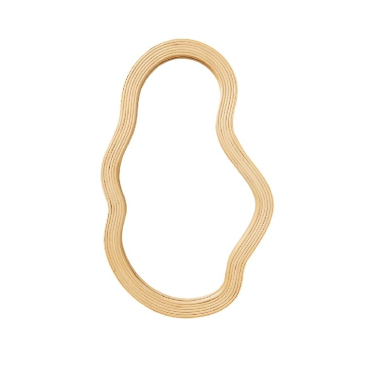Pond Spejl Medium Rattan/Natural