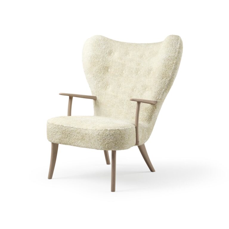 Pragh Lænestol Sheepskin Off White/Hvidoileret Eg