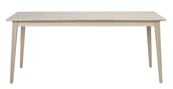 ROWICO Filippa spisebord - hvidolieret eg, m. udtræk (180x90)