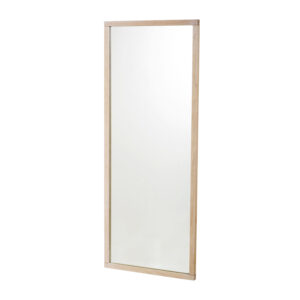 ROWICO rektangulær Confetti vægspejl - spejlglas og hvidvasket eg (150x60)