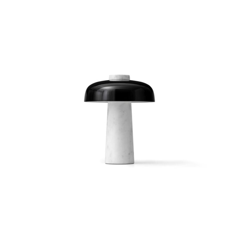 Reverse Bordlampe Carrara/Sort
