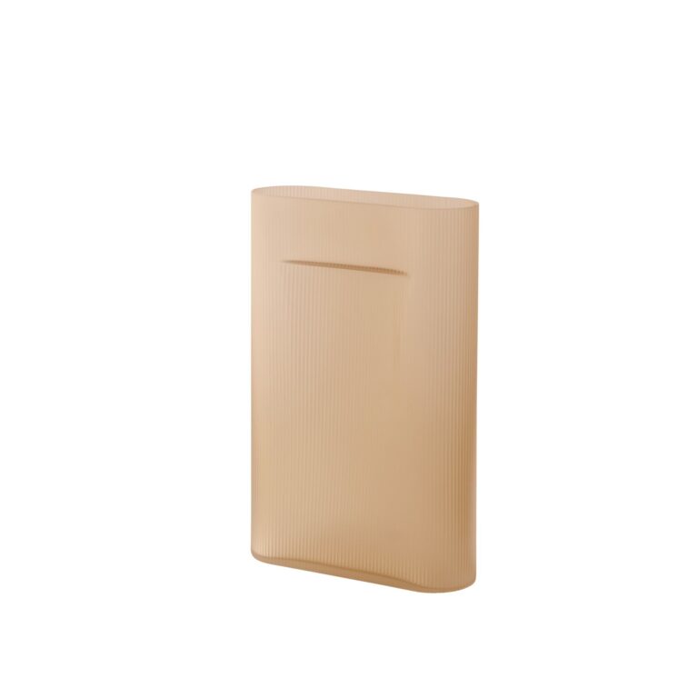 Ridge Vase H48.5 Lys orange
