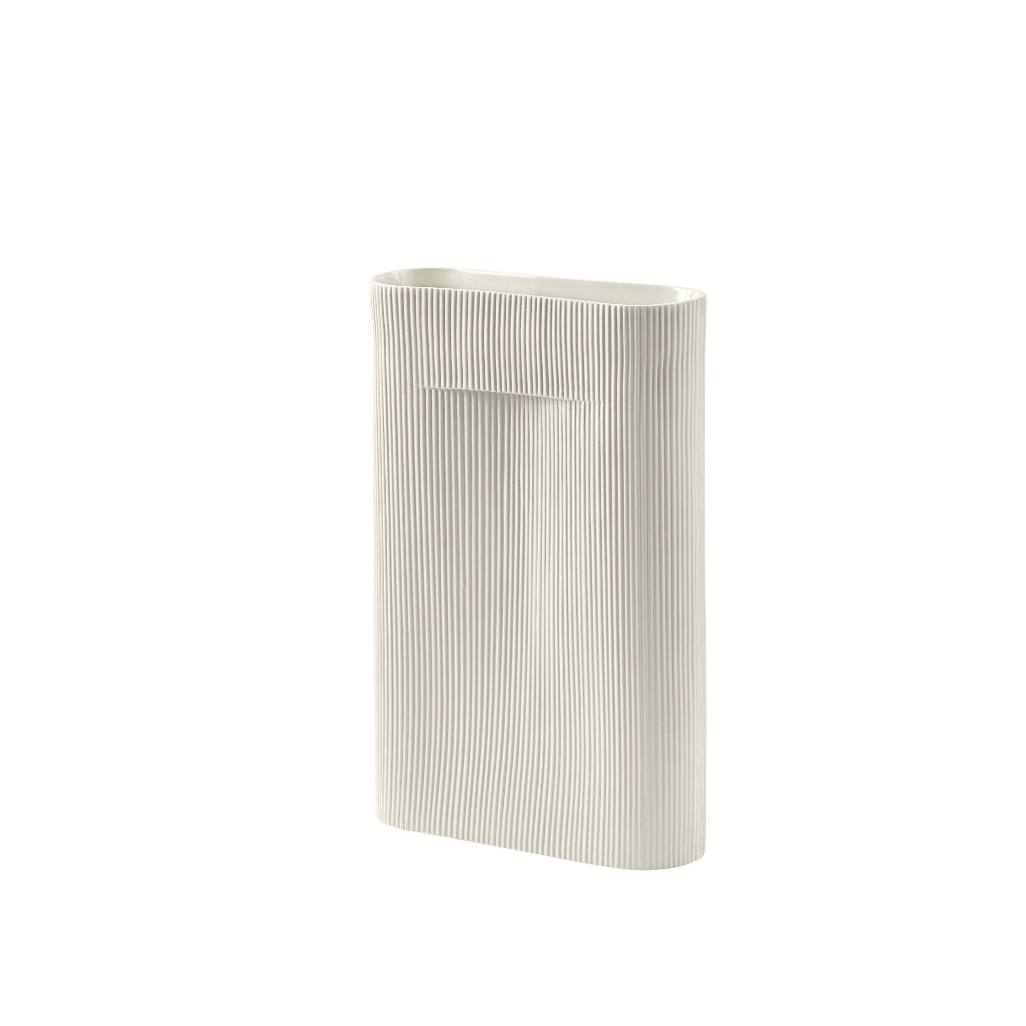 Ridge Vase H48,5 Off White