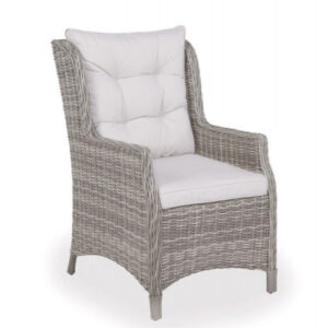 Rio Lys Grå Loungestol - m/vandafv. hynder