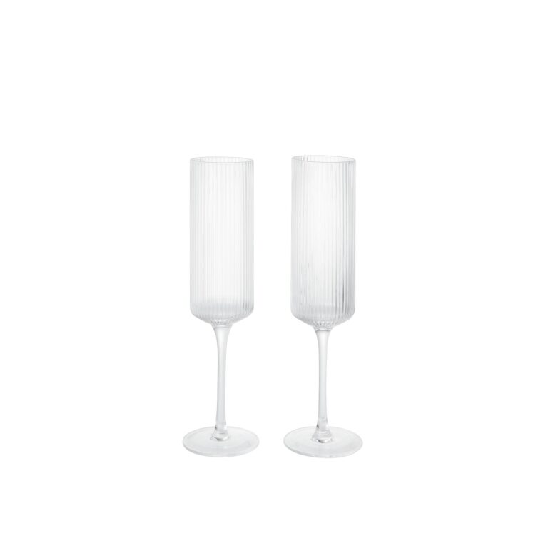Ripple Champagne Glas 15cl Sæt af 2 Klar